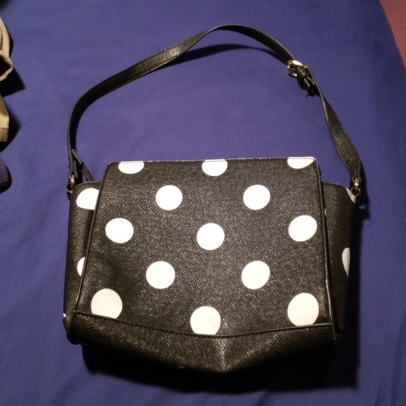 Apt 9 purse black with white dots - Picture 3 of 5